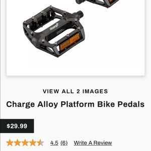 Charge metal bike pedals